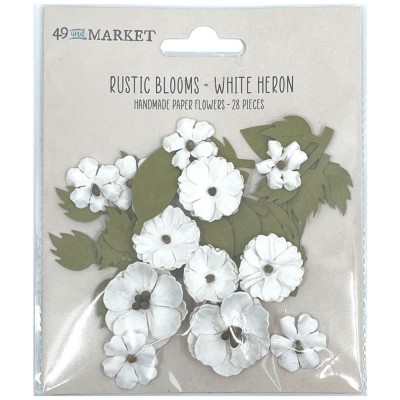 49 & Market - Rustic Blooms «White Heron» 28/pqt